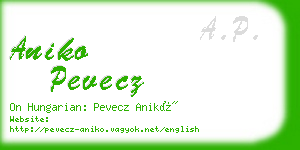 aniko pevecz business card